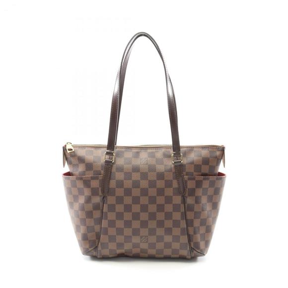 LOUIS VUITTON Brown Damier Leather Tote Bag - Picture 1 of 10